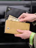 Firefighter TAN Women's Wallet Made From Turnout Bunker Gear