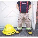 Firefighter Personalized Navy Baby Bodysuit
