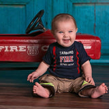 Firefighter Personalized TAN 2-Piece Baby Outfit