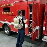 Firefighter Personalized Tan Backpack
