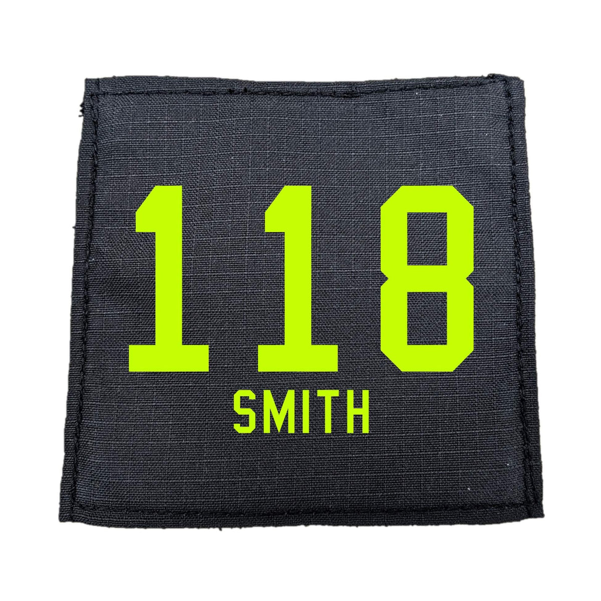 Black Personalized Genuine Turnout Gear Identifier Tag Set (2)