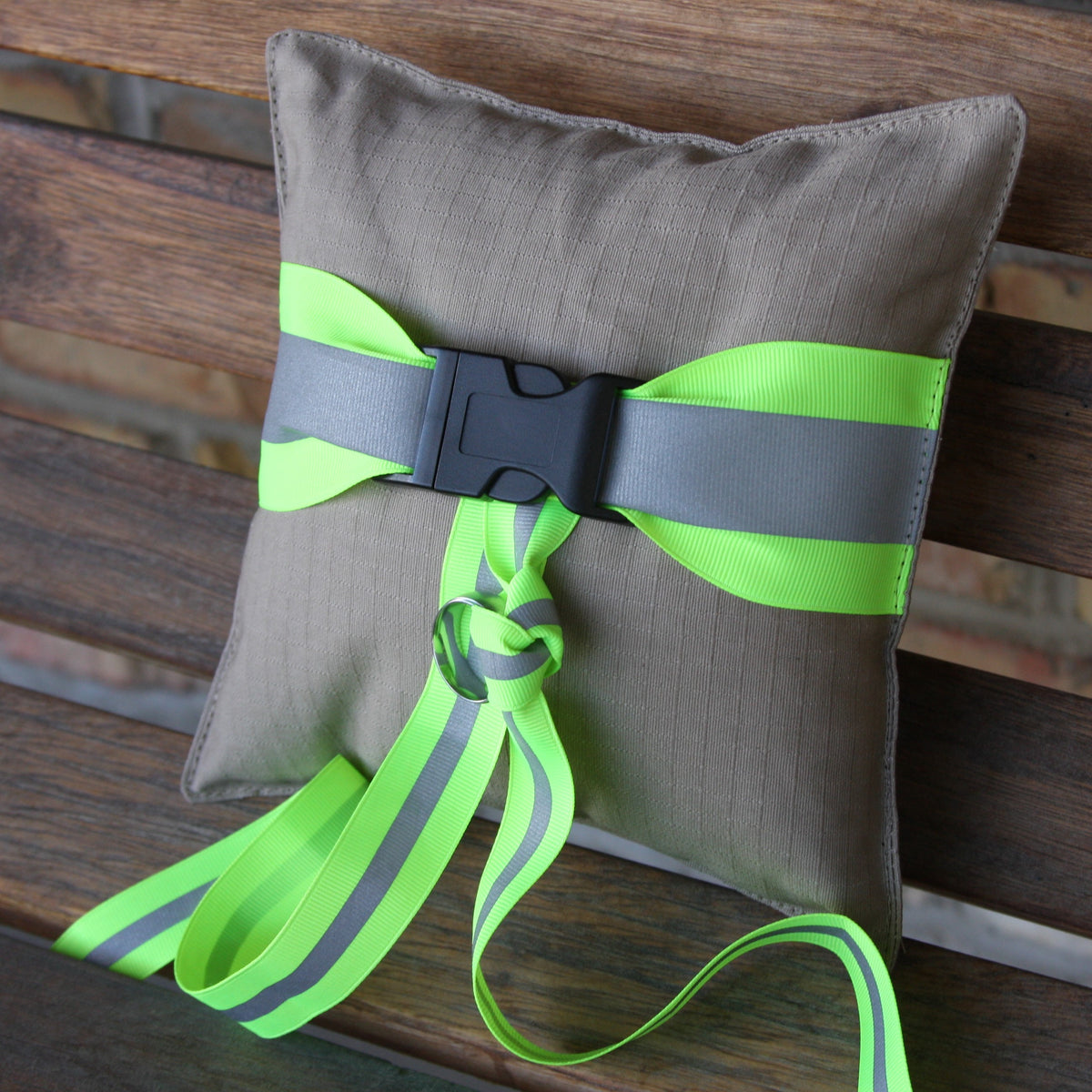 Firefighter BLACK Ring Bearer Pillow
