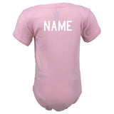 Firefighter Personalized PINK Baby Bodysuit