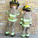 ORIGINAL Firefighter Personalized TAN 3-Piece Toddler Outfit