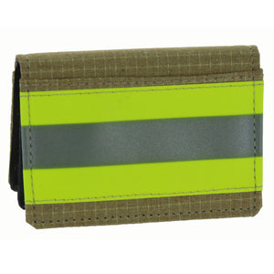 Firefighter TAN Slim Wallet made with Turnout Bunker Gear
