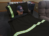 Firefighter Personalized BLACK Station Blanket