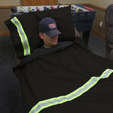 Firefighter Personalized BLACK Pillow Case